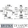 Bristan Glide Bath Shower Mixer Dimensions